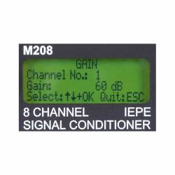 Conditionneur Signal IEPE Piézoélectrique 8 Voies  Interface PC M208A MMF