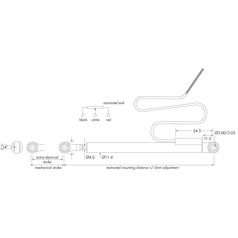 Potentiomètre Linéaire Compacte PS-C11.5