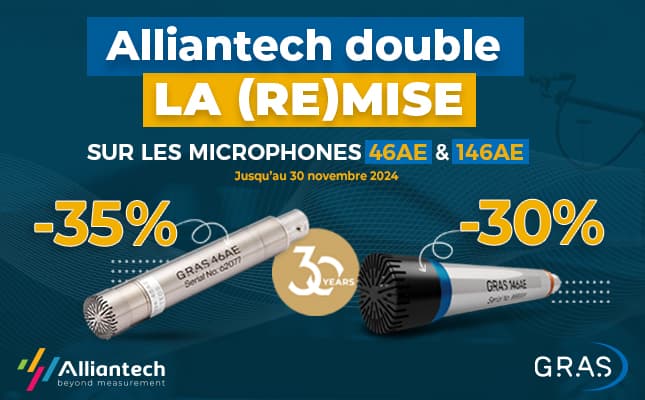 double remises microphones mesure 46AE et 146AE promo 30 ans gras